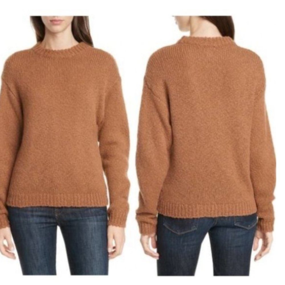 Lewit Cozy Crewneck Sweater Brown Chenille XL